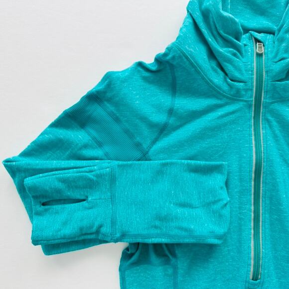 Lululemon 1/2 Zip Pullover Surge Teal Long Sleeve Size 4 Reflect Rulu Soft Layer - Picture 2 of 7